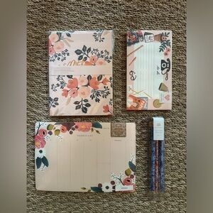 Rifle Paper Co. Lot. 2 notebooks, notepad, mouse notepad and pencils!